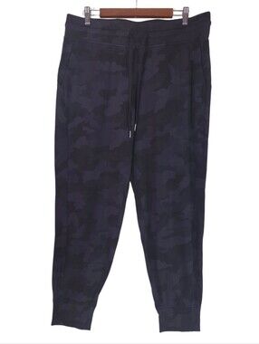 Lululemon Women's Ready to Rulu High-Rise Cropped Jogger Camo Deep Coal Sz 14
